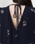 SIXDO Sleeveless V-Neck Floral Flared Dress